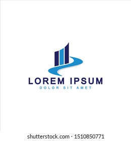 Financial Logo Design Template Vector
