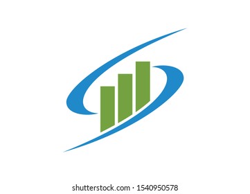 Financial Logo Design Template Vector Icon