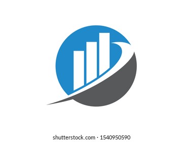 Financial Logo Design Template Vector Icon