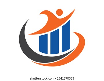 Financial Logo Design Template Vector Icon