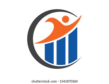 Financial Logo Design Template Vector Icon