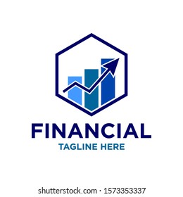 Financial Logo Design Template Vector