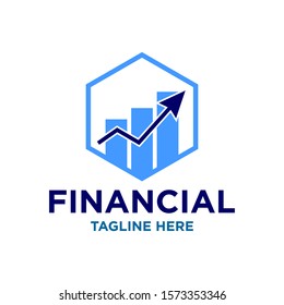 Financial Logo Design Template Vector