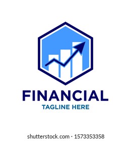 Financial Logo Design Template Vector