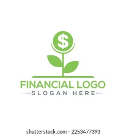 Financial logo design with vector format.