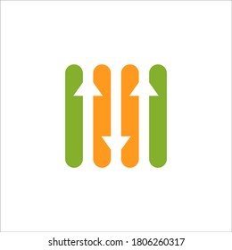 signo vectorial de diseño de logotipo financiero