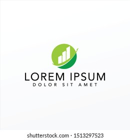 Financial Logo or Design. Vector Template.
