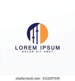 Financial Logo or Design. Vector Template.