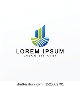 Financial Logo or Design. Vector Template.