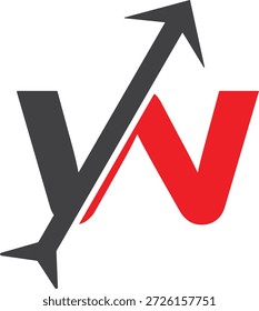 Design des Finanzlogos. W Logo Design.