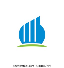 financial logo , growth graph logo