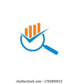 logotipo financiero, logotipo del gráfico de crecimiento