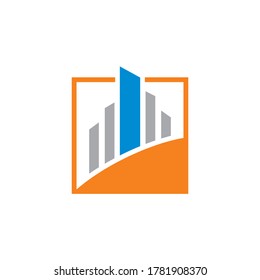 logotipo financiero, logotipo del gráfico de crecimiento