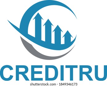 financial logo with round shape 