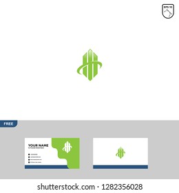 Financial Logo Template, Accounting Logo Template, and Business Card