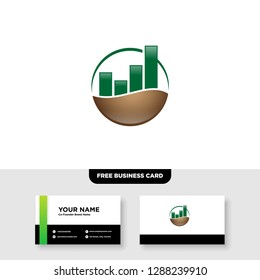 Financial Logo Template, Accounting Logo Template, and Business Card