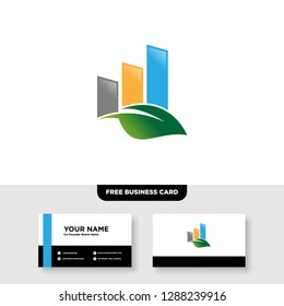 Financial Logo Template, Accounting Logo Template, and Business Card