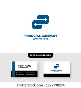 Financial Logo Template, Accounting Logo Template, and Business Card