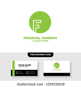 Financial Logo Template, Accounting Logo Template, and Business Card