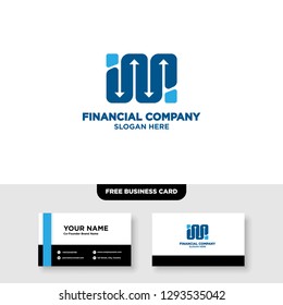 Financial Logo Template, Accounting Logo Template, and Business Card