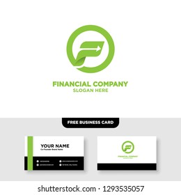 Financial Logo Template, Accounting Logo Template, and Business Card