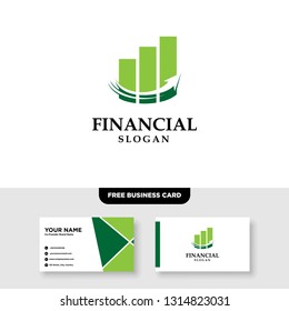 Financial Logo Template, Accounting Logo Template, Free Business Card