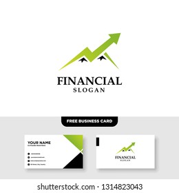 Financial Logo Template, Accounting Logo Template, Free Business Card