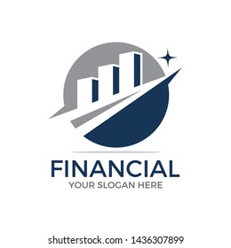 Financial logo template vector illustration