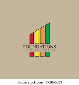 financial logo vector with color full 