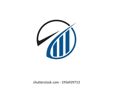 Plantilla de consultoría de vectores de logotipo financiero