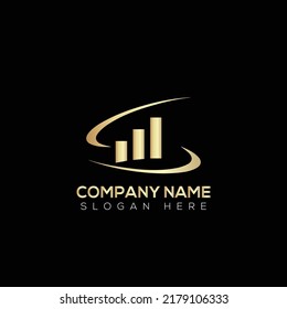 Diseño de ilustración vectorial de logotipo financiero 