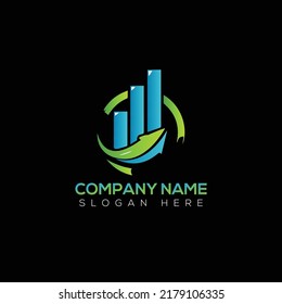 Financial  logo vector illustration design 