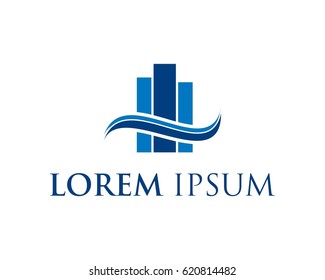 financial logo vector illustration template