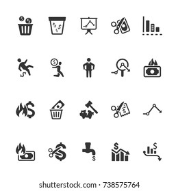 Financial Loss Icons