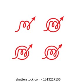 Financial M Letter Logo vector Template