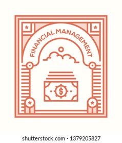 FINANCIAL MANAGEMENT ICON CONCEPT