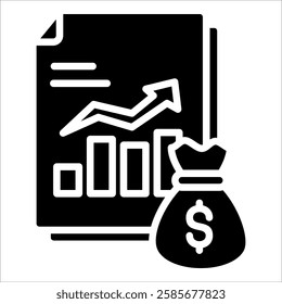 Financial Management Icon Element For Design