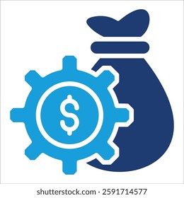 Financial Management Icon Element For Design