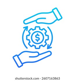 Financial Management Icon Element for Design