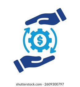 Financial Management Icon Element for Design