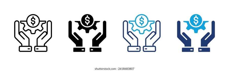 Elemento De Icono De Gestión Financiera Para Diseño