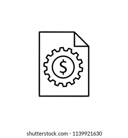 financial management icon. Element of sturt up icon for mobile concept and web apps. Thin line financial management icon can be used for web and mobile