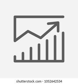 Financial management icon line symbol. Isolated vector illustration of  icon sign concept for your web site mobile app logo UI design.