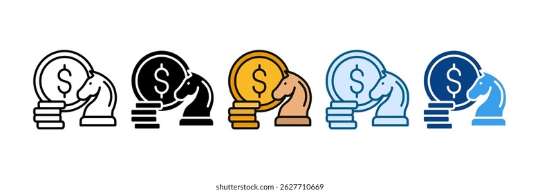 Financial Management Icon Set Multiple Style Collection