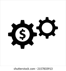Symbol für Finanzverwaltung, Vektorgrafik