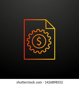 financial management nolan icon. Elements of startup set. Simple icon for websites, web design, mobile app, info graphics