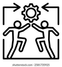 Financial Management Outline Icon Element For Design