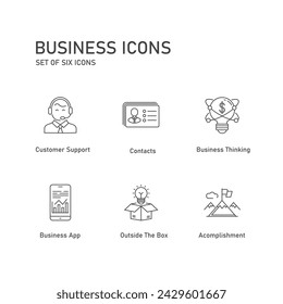 Diseño de iconos vectoriales de Financial Management