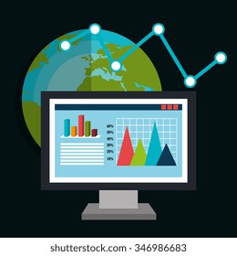 Financial market graphic design, vector illustration eps10