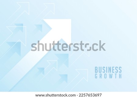 financial market growth arrow showing rise up economy vector 